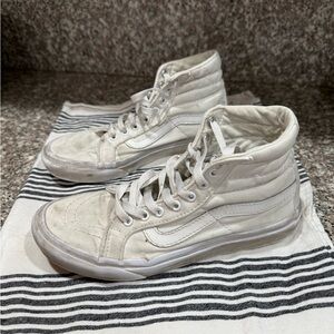 Vans White High-Top Sneakers